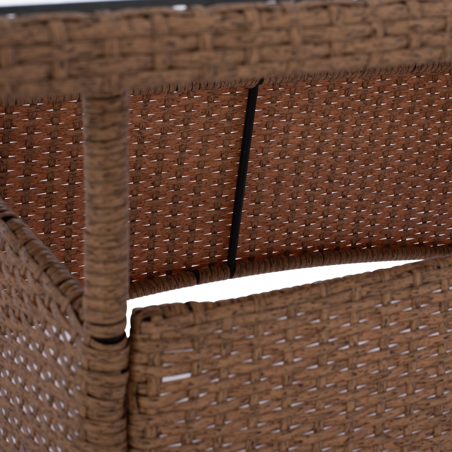 ΤΡΑΠΕΖΙ ΜΕΤΑΛΛΙΚΟ Military Rattan ΜΠΕΖ ΚΑΦΕ Hm5141.32 120x70x75Υ εκ.