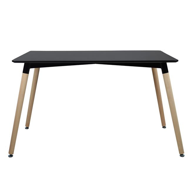 Dining Table Hm008.02 Black 120x80x73cm, Legs Beech