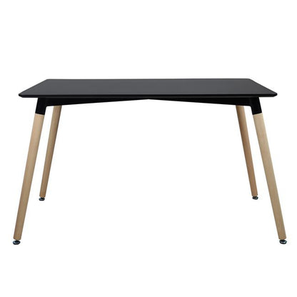 Dining Table Hm008.02 Black 120x80x73cm, Legs Beech