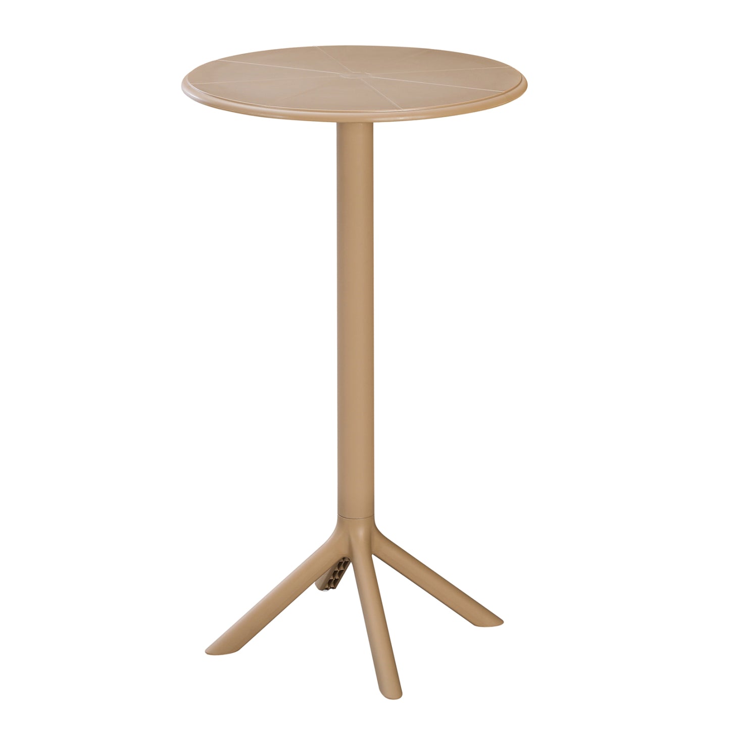 Bar Table Round Terrin Hm6126.14 Polypropylene Cappuccino Φ61x107hcm.