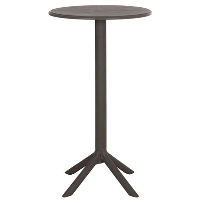 Bar Table Round Terrin Hm6126.15 Polypropylene In Dark Olive Green Φ60x106hcm.
