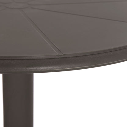 Bar Table Round Terrin Hm6126.15 Polypropylene In Dark Olive Green Φ60x106hcm.