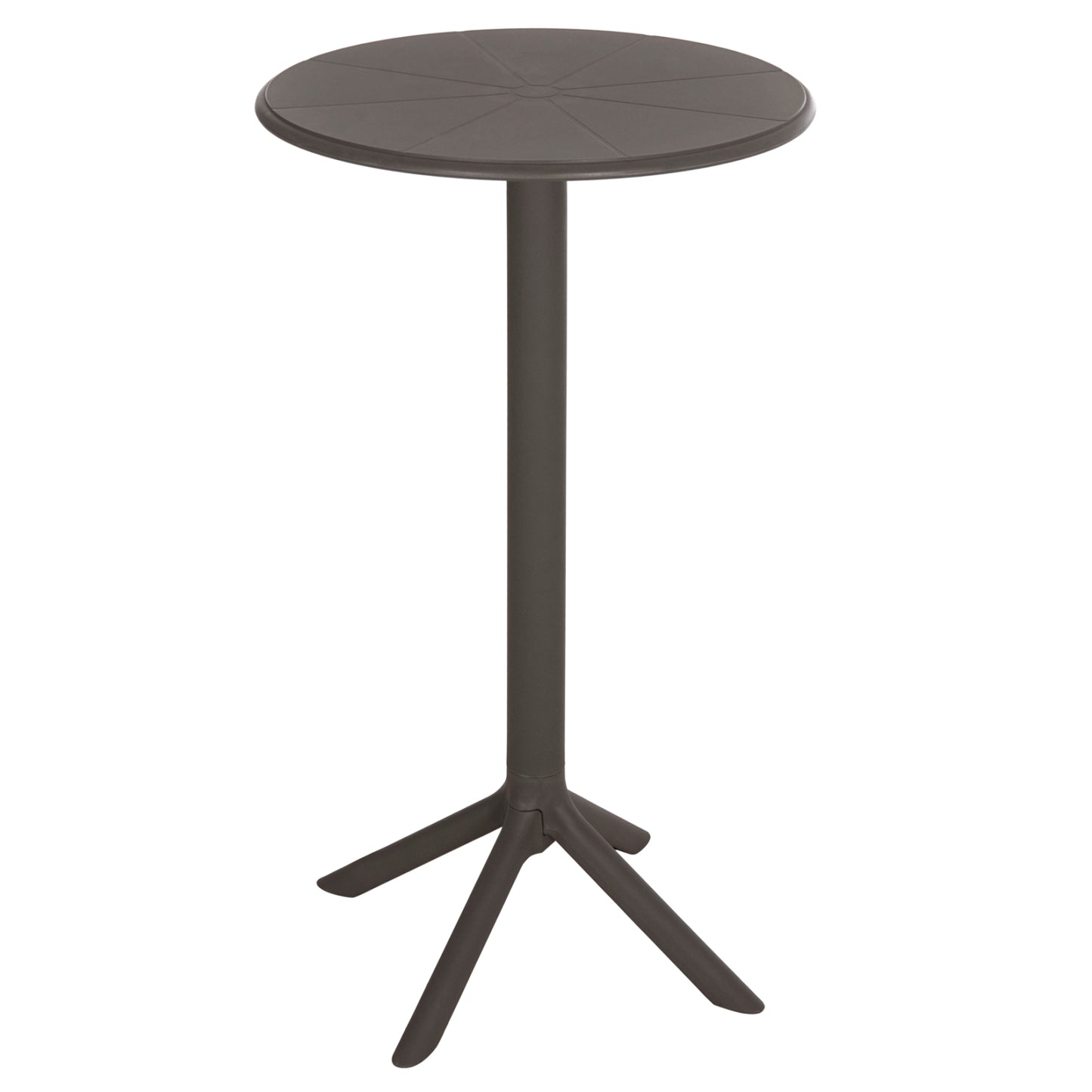 Bar Table Round Terrin Hm6126.15 Polypropylene In Dark Olive Green Φ60x106hcm.