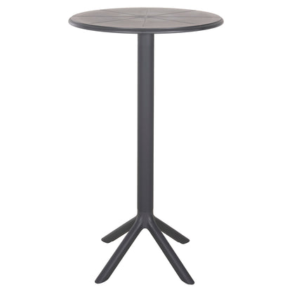 Bar Table Round Terrin Hm6126.20 Polypropylene Grey Φ60x106hcm.