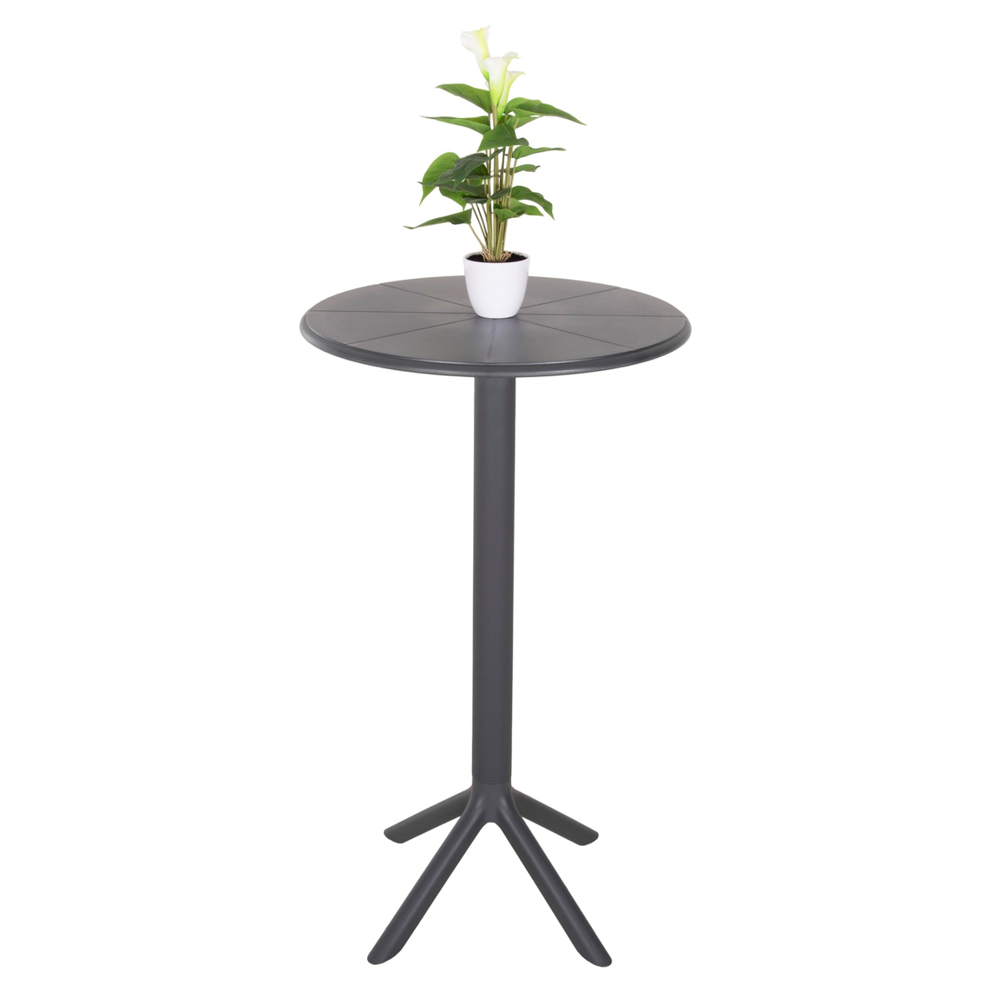 Bar Table Round Terrin Hm6126.20 Polypropylene Grey Φ60x106hcm.