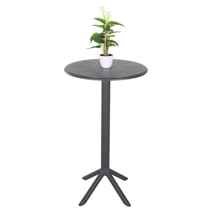 Bar Table Round Terrin Hm6126.20 Polypropylene Grey Φ60x106hcm.
