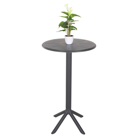 Bar Table Round Terrin Hm6126.20 Polypropylene Grey Φ60x106hcm.