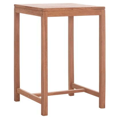 Bar Square Table Presscot Hm18113 Teak Wood In Natural Color 70x70x105hcm.