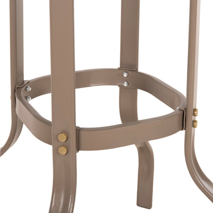Bar Table Square Figgy Hm6066.04 Metallic Champagne-colored-tempered Glass 60x60x100hcm.