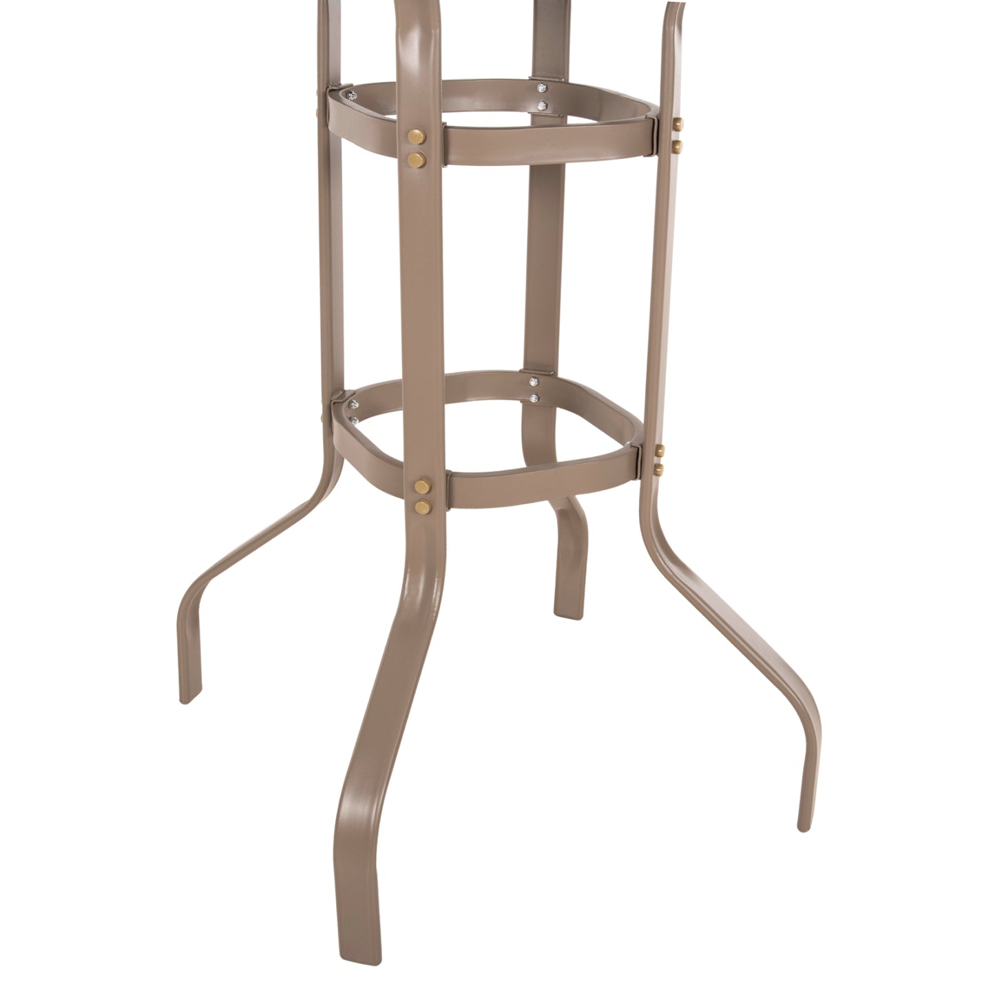 Bar Table Square Figgy Hm6066.04 Metallic Champagne-colored-tempered Glass 60x60x100hcm.