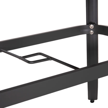 Outdoor Oval Dining Table Telamo Hm6288.01 Anthracite Aluminum-polywood In Natural 160x90x73,5hcm.