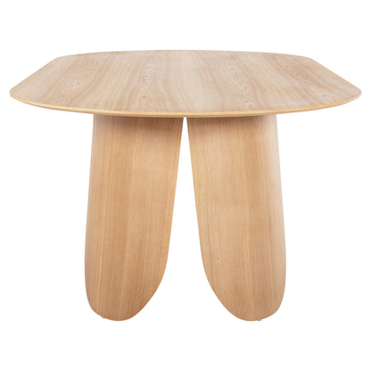 Dining Table Oval Denty Hm9611.01 Mdf With Oak Veneer-natural Oak 240x120x75hcm.