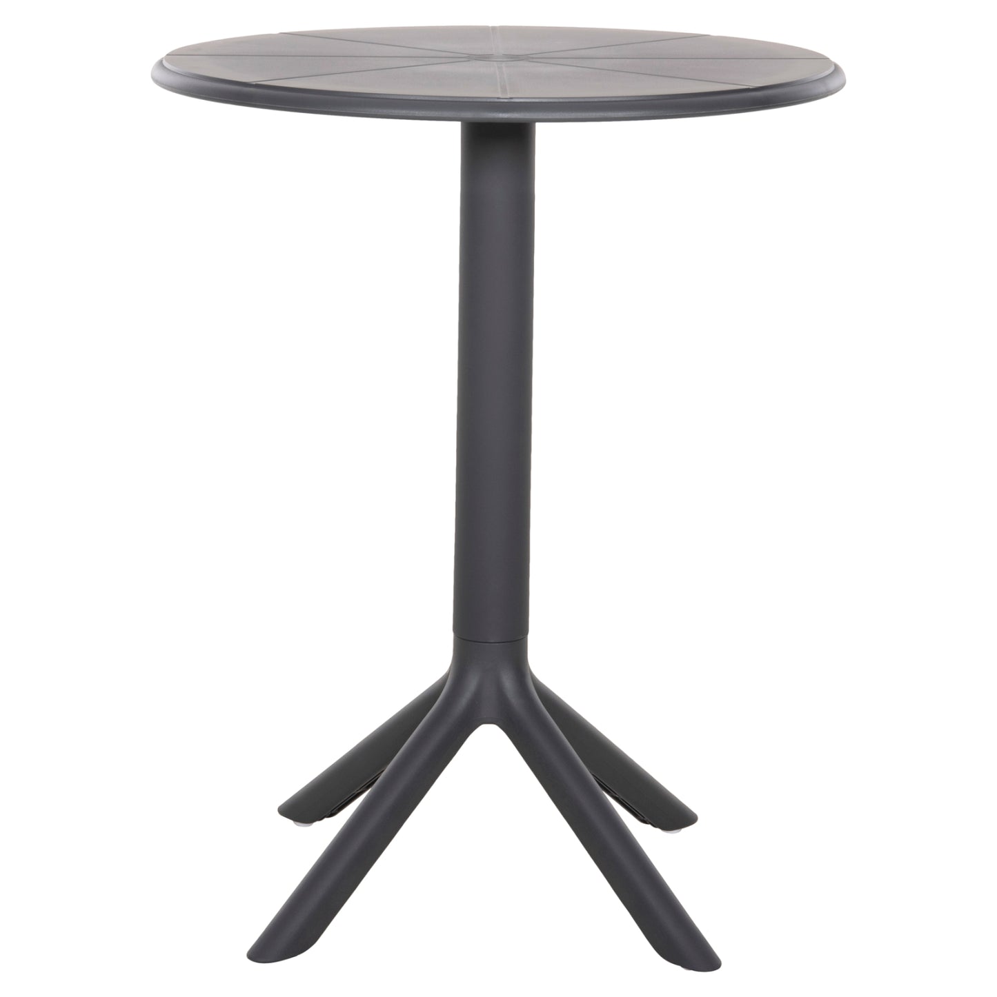 Round Polypropylene Table Terrin Hm6124.20 Grey Φ61x77hcm.