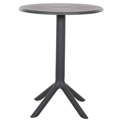 Round Polypropylene Table Terrin Hm6124.20 Grey Φ61x77hcm.