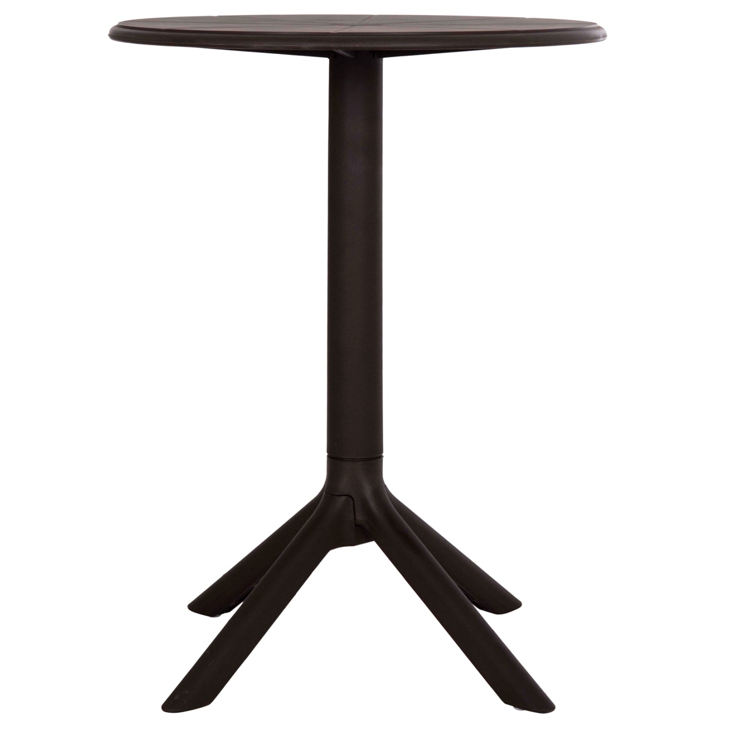 Round Polypropylene Table Terrin Hm6124.13 Brown Φ60x75hcm.