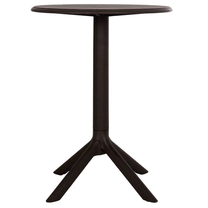 Round Polypropylene Table Terrin Hm6124.13 Brown Φ60x75hcm.