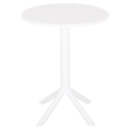 Round Polypropylene Table Terrin Hm6124.11 White Φ61x77hcm.