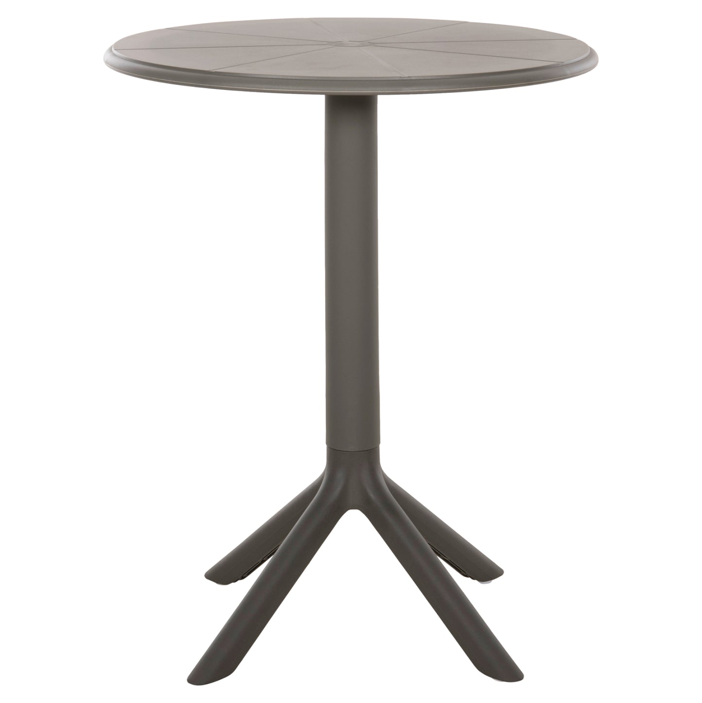Round Polypropylene Table Terrin Hm6124.15 Olive Green Φ60x75hcm.