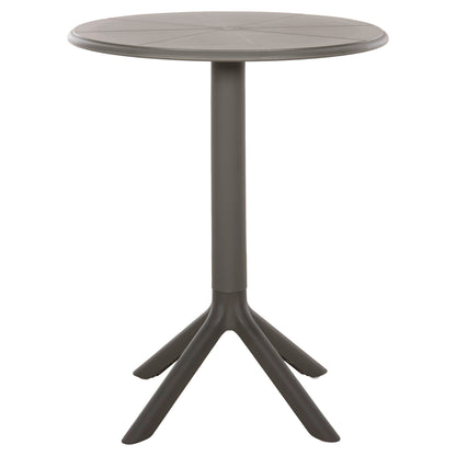 Round Polypropylene Table Terrin Hm6124.15 Olive Green Φ60x75hcm.