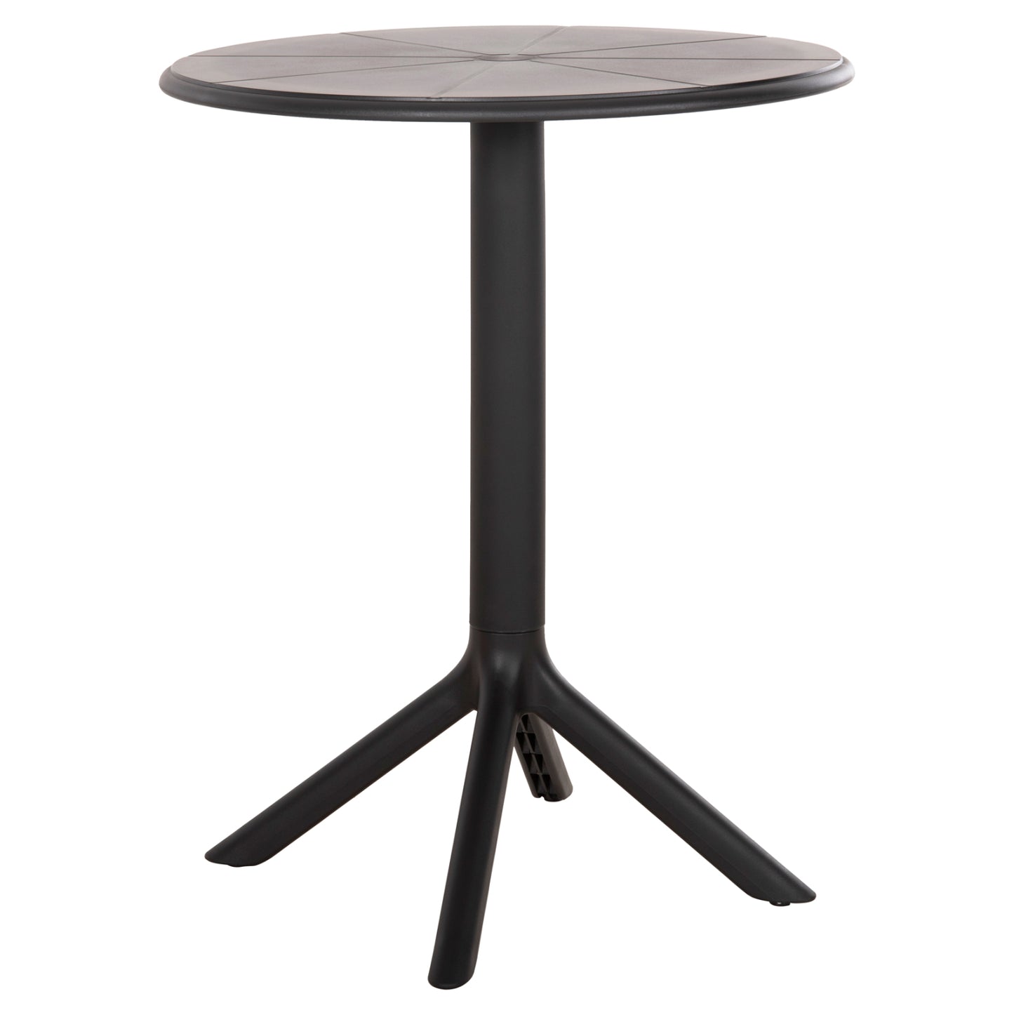 Round Polypropylene Table Terrin Hm6124.12 Black Φ60x75hcm.