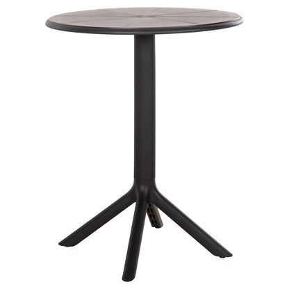 Round Polypropylene Table Terrin Hm6124.12 Black Φ60x75hcm.