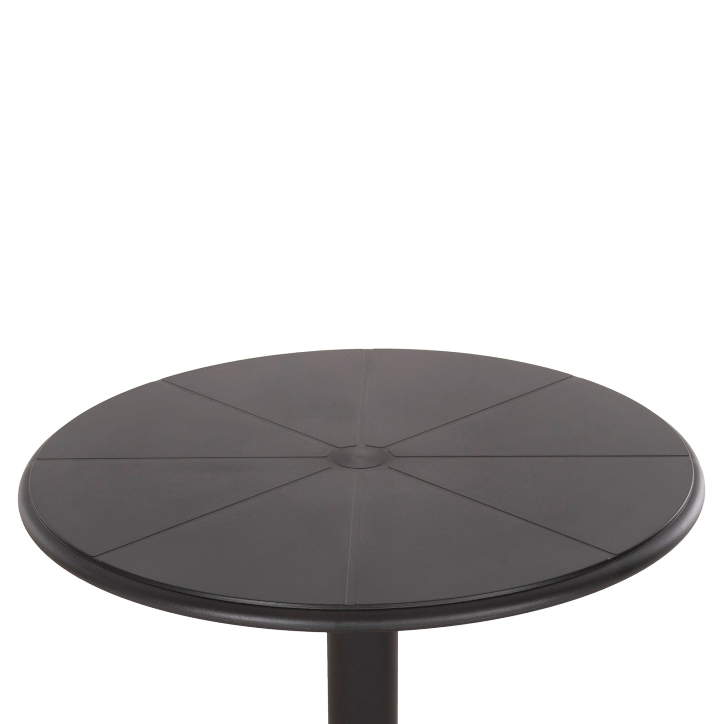 Round Polypropylene Table Terrin Hm6124.12 Black Φ60x75hcm.