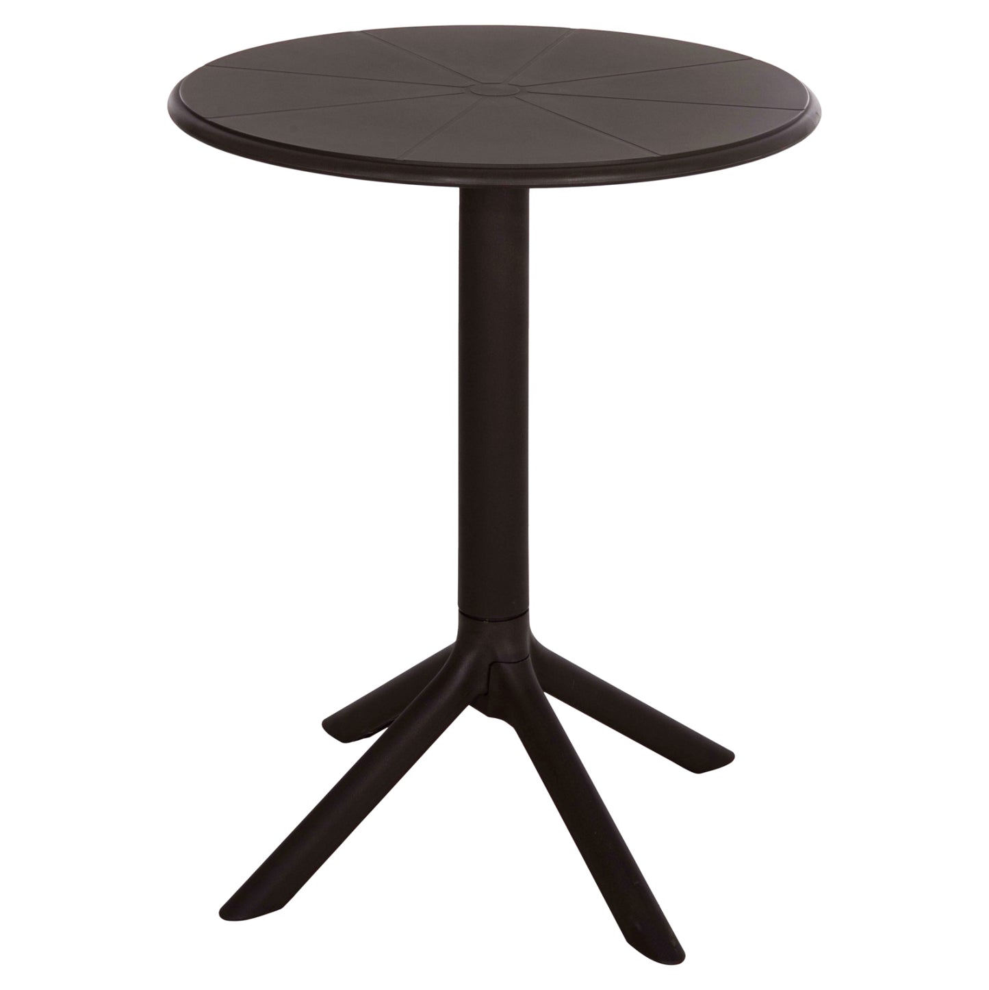 Round Polypropylene Table Terrin Hm6124.13 Brown Φ60x75hcm.