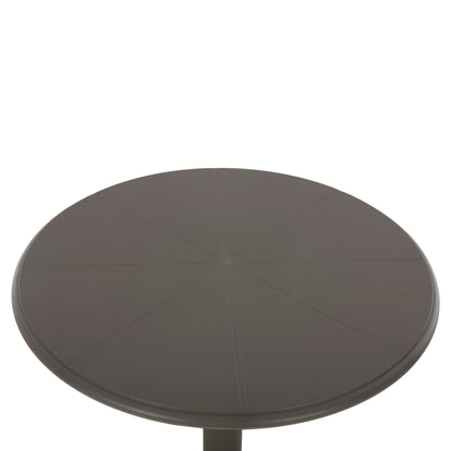 Round Polypropylene Table Terrin Hm6124.15 Olive Green Φ60x75hcm.