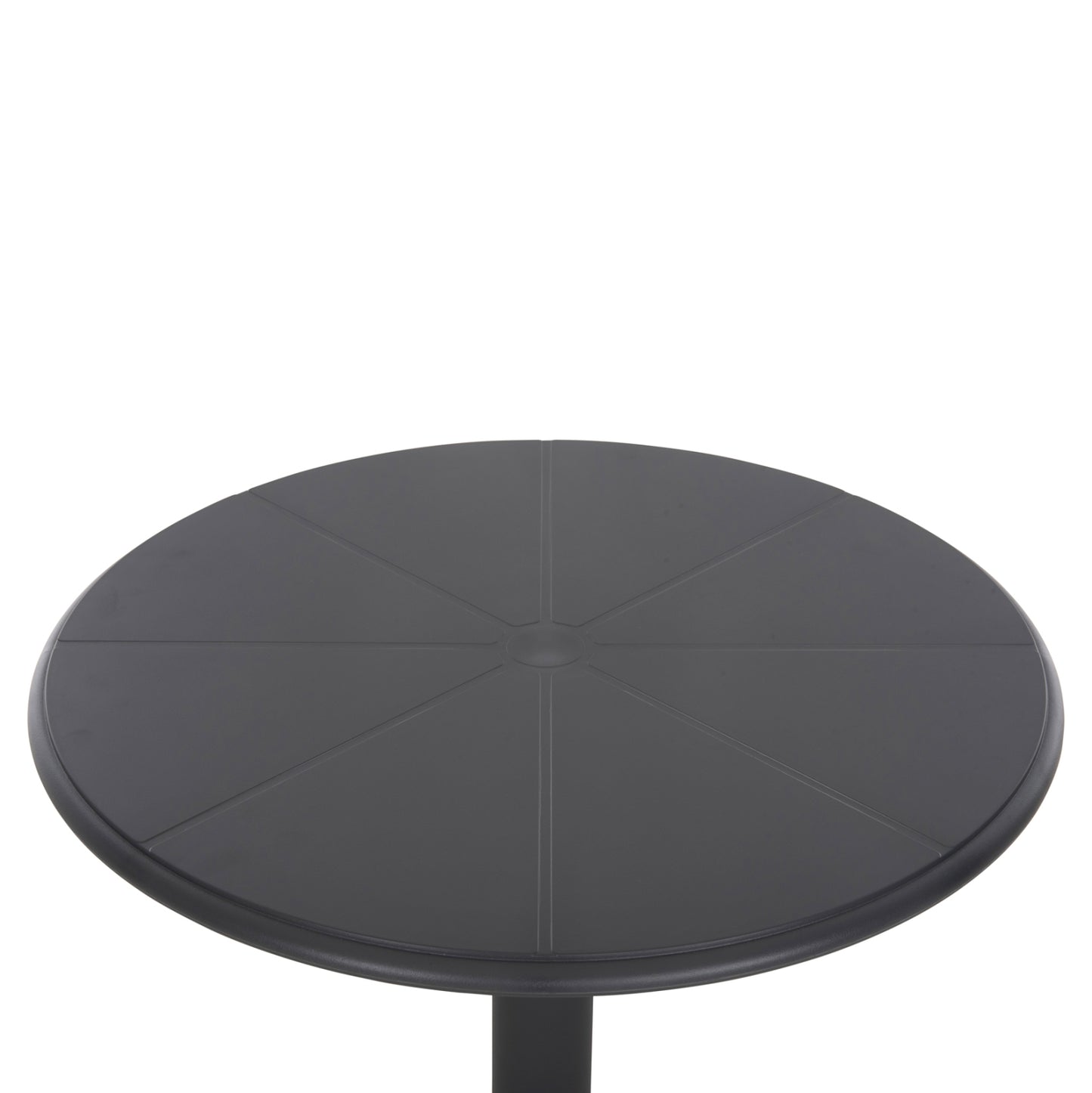 Round Polypropylene Table Terrin Hm6124.20 Grey Φ61x77hcm.