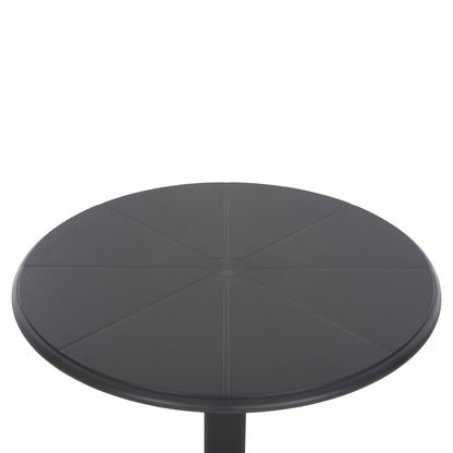 Round Polypropylene Table Terrin Hm6124.20 Grey Φ61x77hcm.