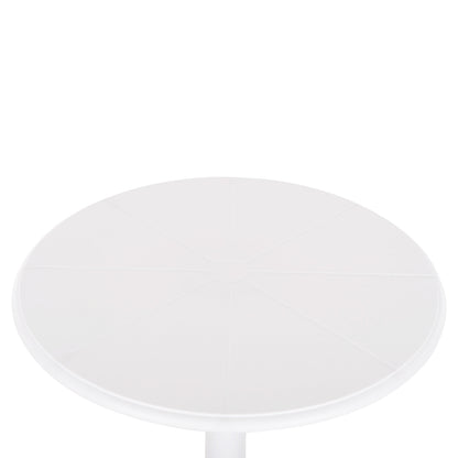 Round Polypropylene Table Terrin Hm6124.11 White Φ61x77hcm.