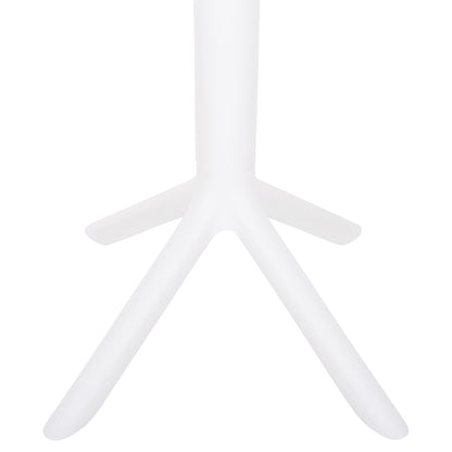 Round Polypropylene Table Terrin Hm6124.11 White Φ61x77hcm.