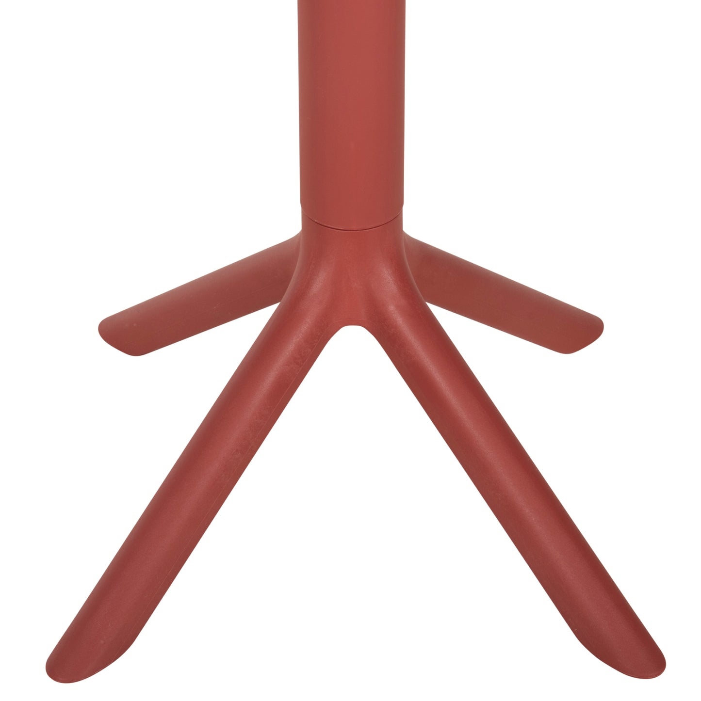 Round Polypropylene Table Terrin Hm6124.16 Red Φ61x77hcm.