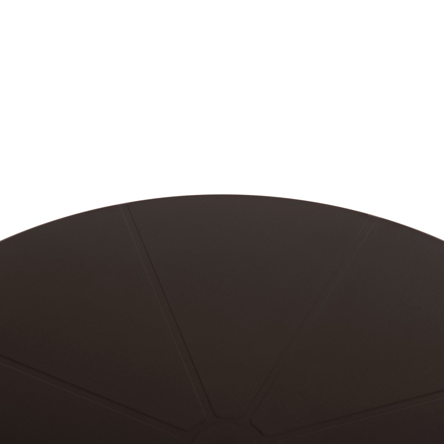Round Polypropylene Table Terrin Hm6124.13 Brown Φ60x75hcm.