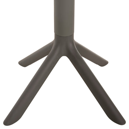 Round Polypropylene Table Terrin Hm6124.15 Olive Green Φ60x75hcm.