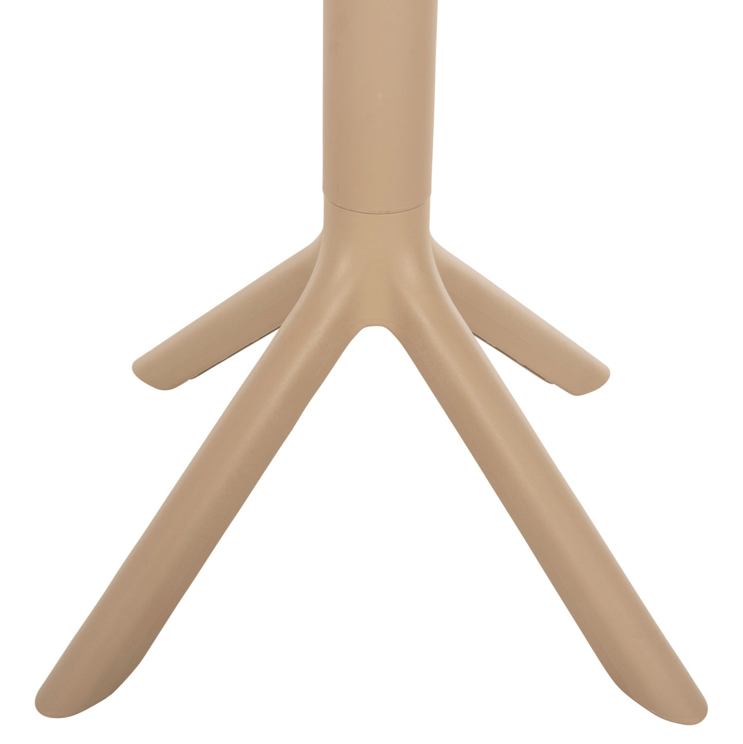 Round Polypropylene Table Terrin Hm6124.14 Cappuccino Φ61x77hcm.