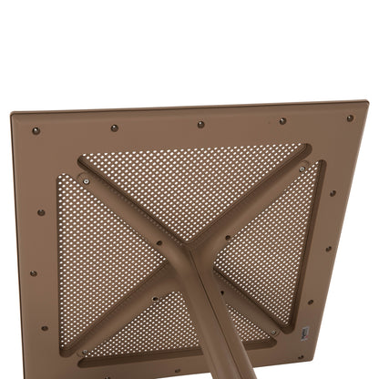 Outdoor Polypropylene Square Table Lunar Hm5930.14 Cappuccino 80x80x75hcm.