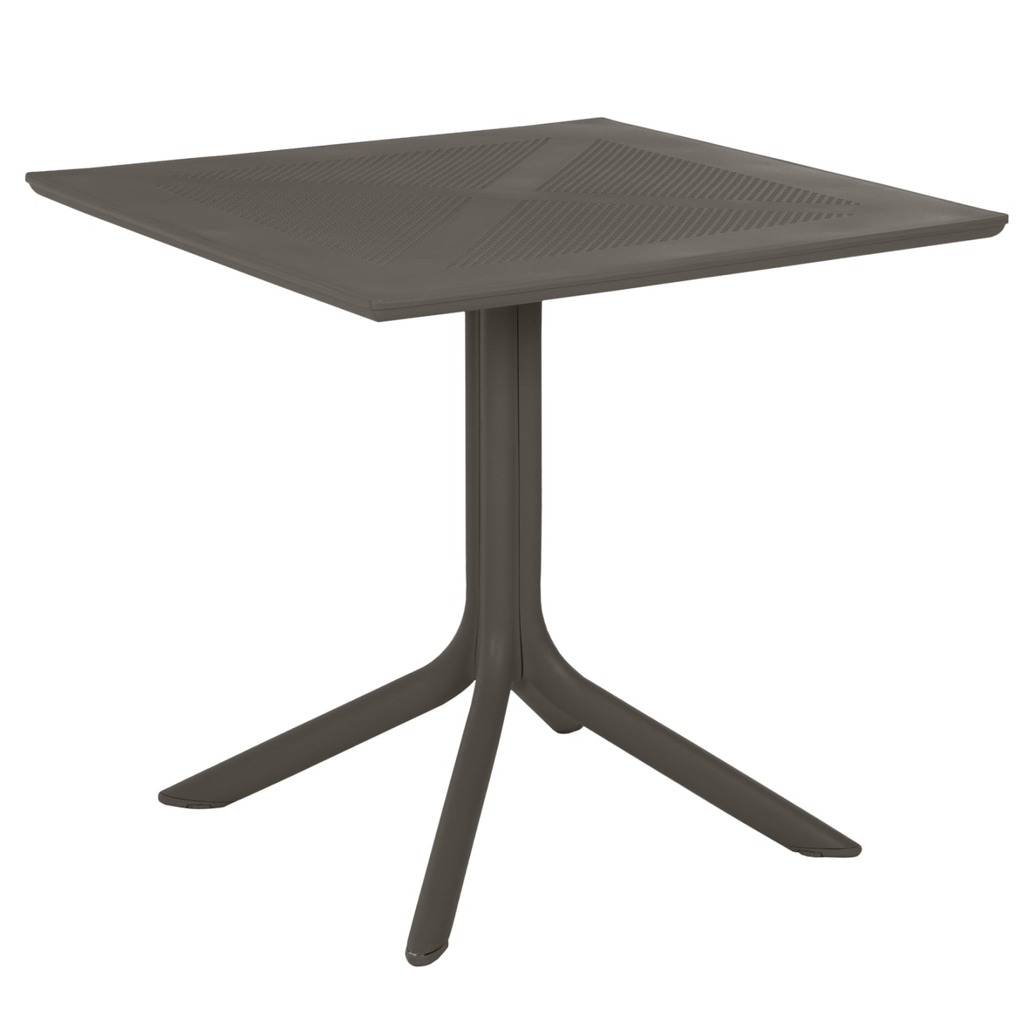 Outdoor Polypropylene Square Table Lunar Hm5930.15 Dark Olive 80x80x75hcm.