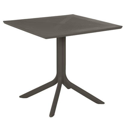 Outdoor Polypropylene Square Table Lunar Hm5930.15 Dark Olive 80x80x75hcm.