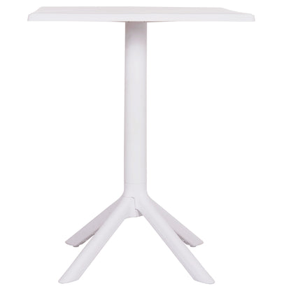 Square Polypropylene Table Terrin Hm6125.11 White 60x60x75hcm.