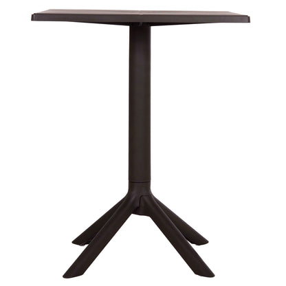 Square Polypropylene Table Terrin Hm6125.13 Brown 60x60x75hcm.
