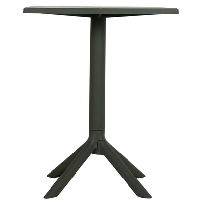 Square Polypropylene Table Terrin Hm6125.15 Dark Olive 60x60x75hcm.