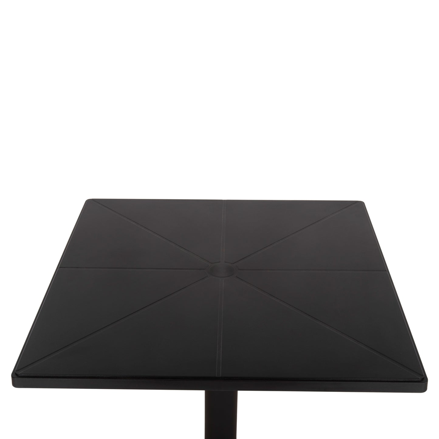 Square Polypropylene Table Terrin Hm6125.12 Black 60,5x60,5x76,5hcm.