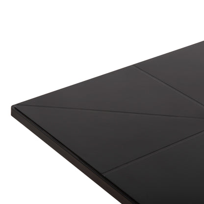 Square Polypropylene Table Terrin Hm6125.12 Black 60,5x60,5x76,5hcm.