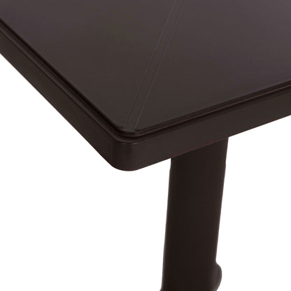 Square Polypropylene Table Terrin Hm6125.13 Brown 60x60x75hcm.