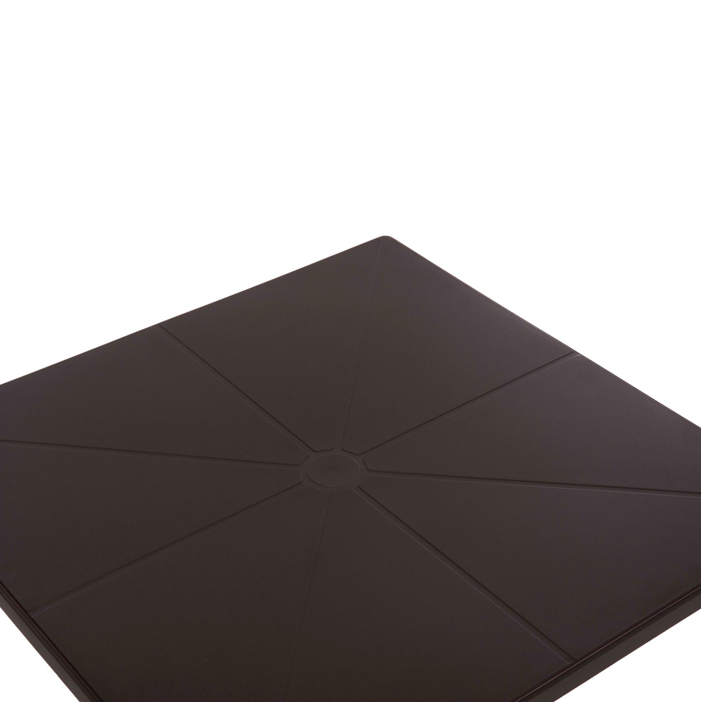Square Polypropylene Table Terrin Hm6125.13 Brown 60x60x75hcm.