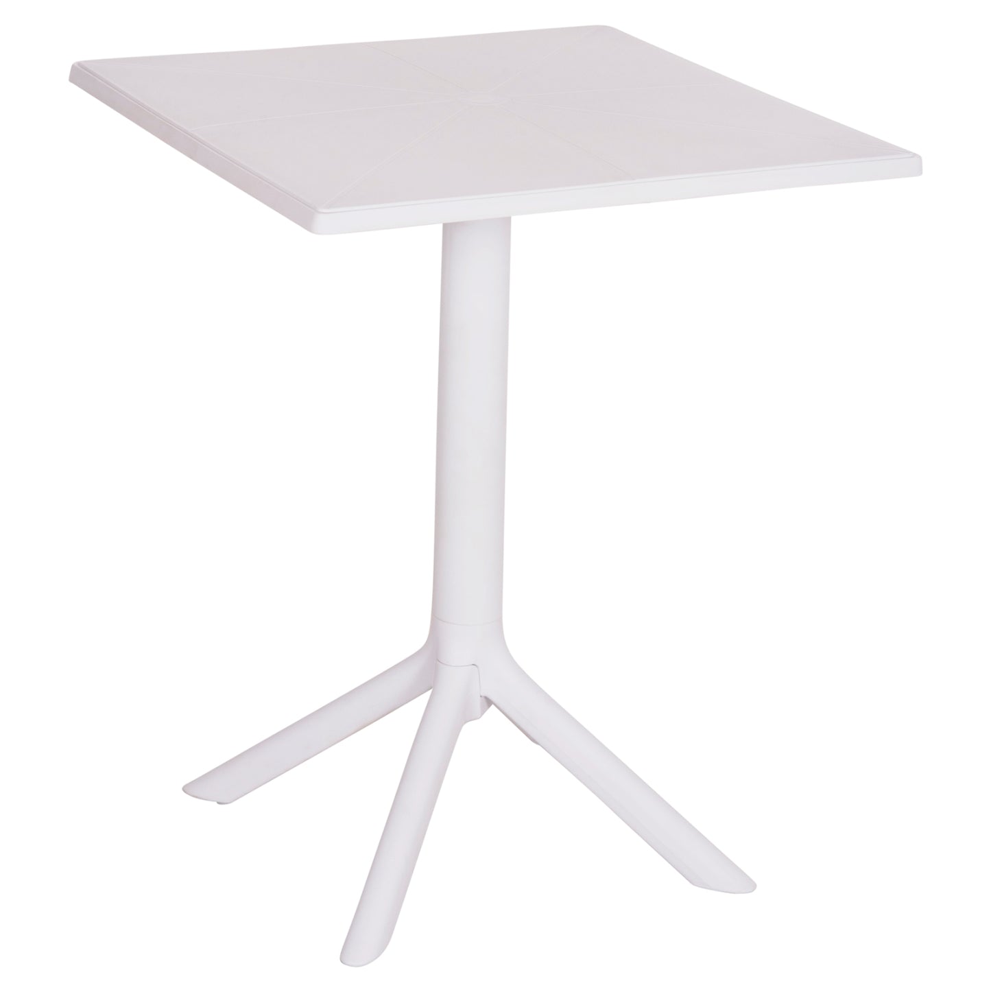 Square Polypropylene Table Terrin Hm6125.11 White 60x60x75hcm.