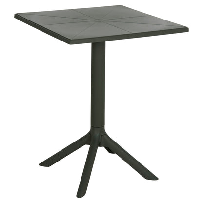 Square Polypropylene Table Terrin Hm6125.15 Dark Olive 60x60x75hcm.