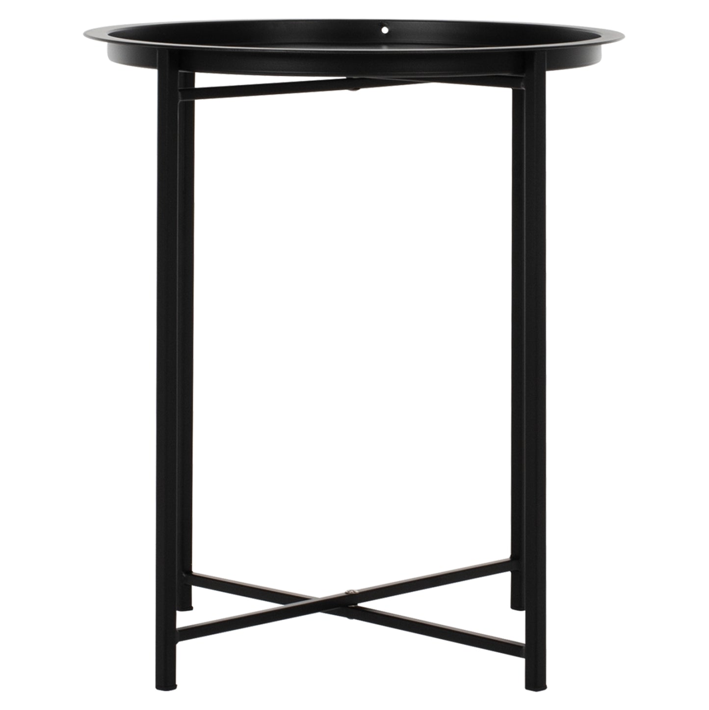 Table Foldable Metallic Black 45cm Hm5287.01