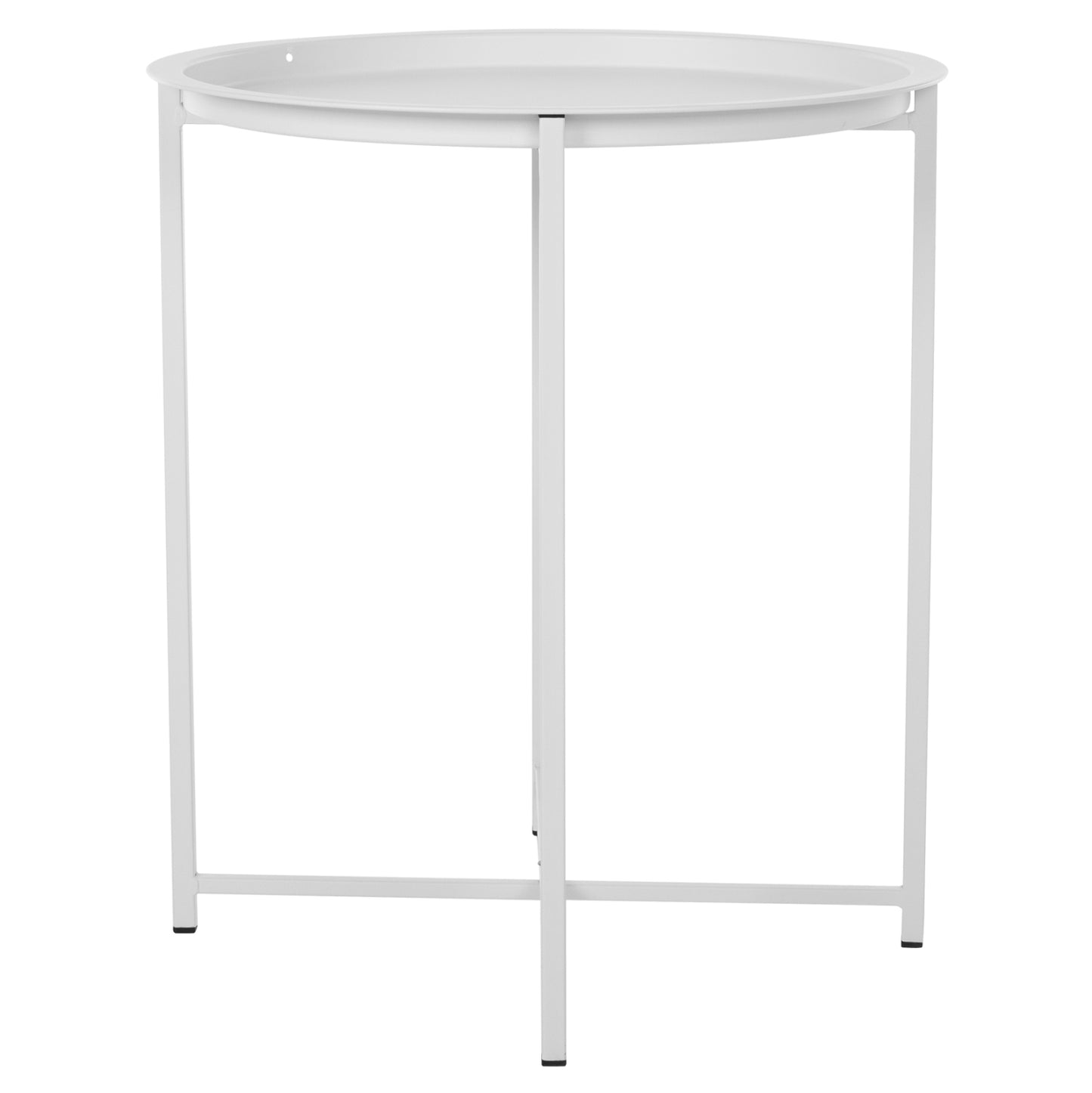 Table Foldable Metallic Grey '46cm Hm5287.02